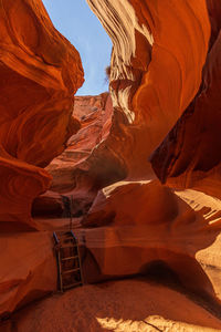 Rock formations at canyon