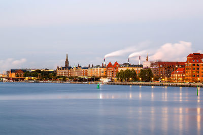 View of city at waterfront