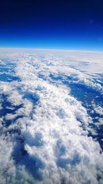 Aerial view of clouds in sky