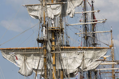 View of harbor against sky