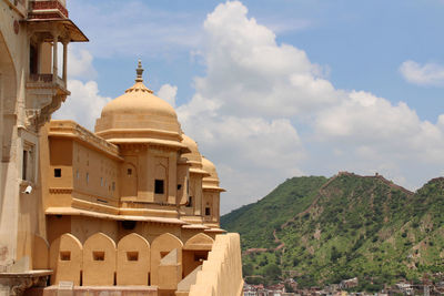 Low angle view of building against sky