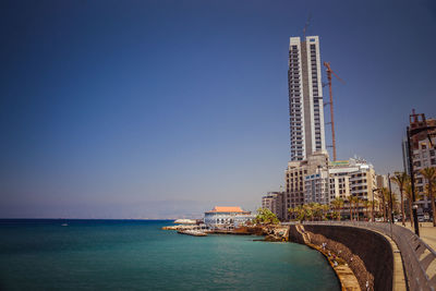 View of city at waterfront