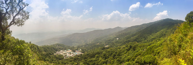 Panoramic view of landscape against sky