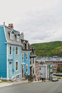 Buildings against sky in city