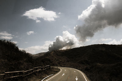 Road passing through landscape