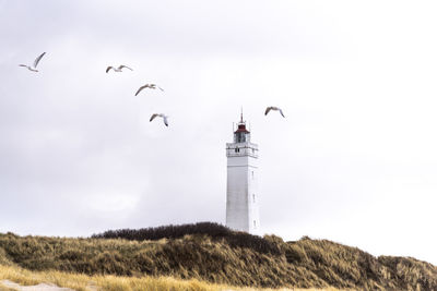 Lighthouse of blavand in denmark