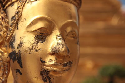 Close-up of buddha statue