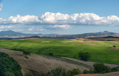 Scenic view of landscape against sky