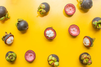 High angle view of fruits