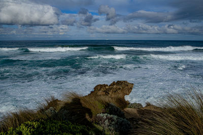 Scenic view of sea against sky