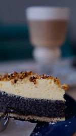 Close-up of cake in plate