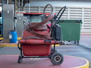 Machinery on floor at factory