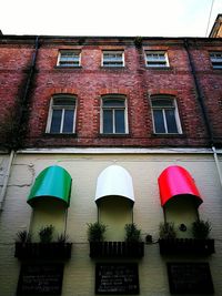 Red building with windows