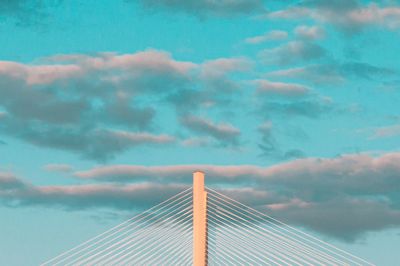 Low angle view of bridge against sky