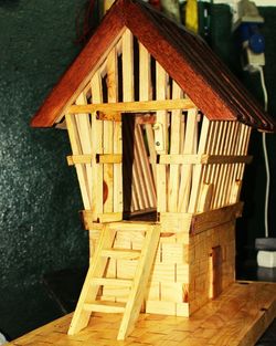 Close-up of wooden door