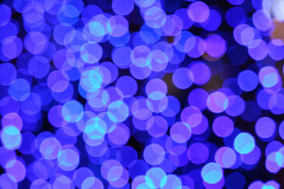 Defocused image of illuminated lights