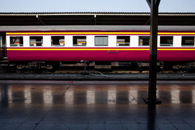 Train at railroad station