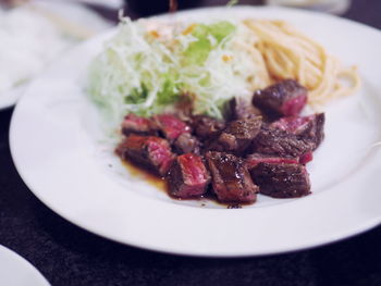 Close-up of food on plate