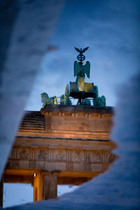 Low angle view of statue