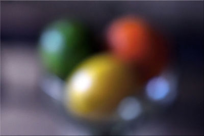 Defocused image of multi colored lights