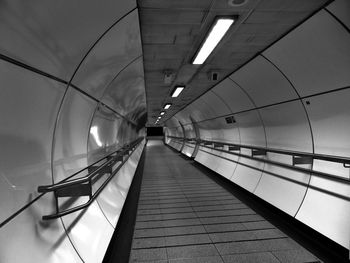 Illuminated underground walkway