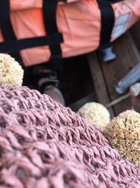 Close-up of people at market