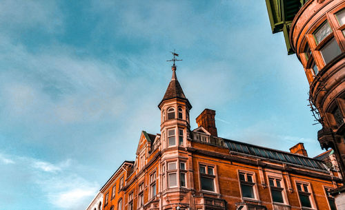 Low angle view of building against sky