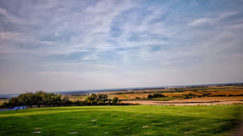 Scenic view of landscape against sky