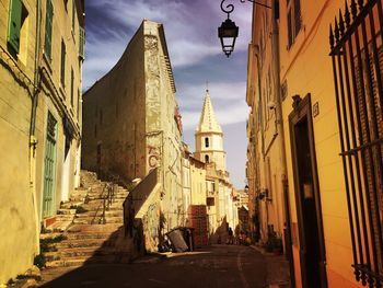 Statue of cathedral against sky in city
