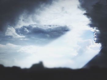 Low angle view of clouds in sky