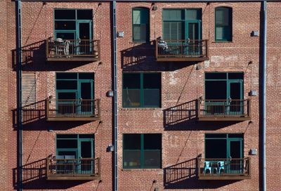 Full frame shot of residential building