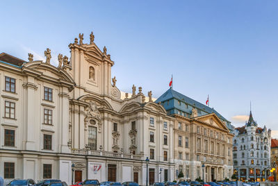 Low angle view of building against sky