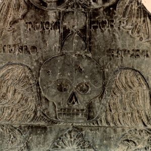 Close-up of carving on wall