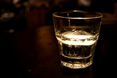 Close-up of drink on table