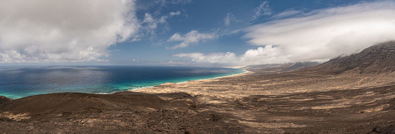 Panoramic view of sea against sky