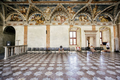 Group of people in a temple