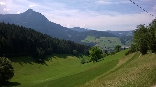 Scenic view of landscape against sky