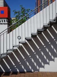 Railing against sky