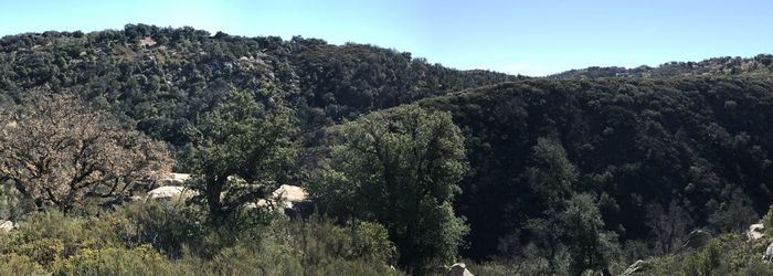 Scenic view of land against sky