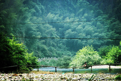 Scenic view of mountain against sky