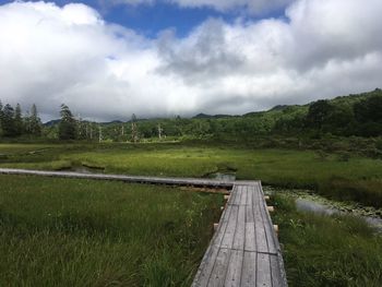 Scenic view of landscape against sky