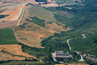 High angle view of landscape