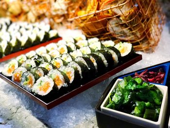 Close-up of sushi