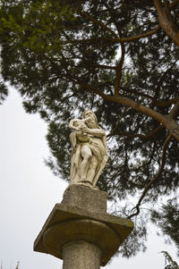 Low angle view of statue