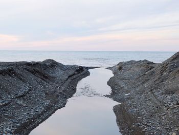 Scenic view of sea against sky