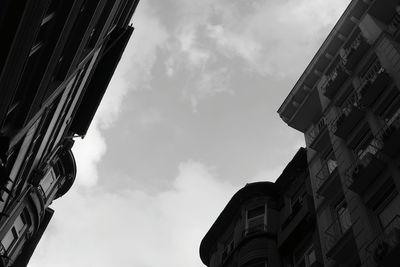 Low angle view of buildings against sky