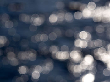 Defocused image of illuminated lights