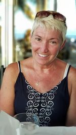Portrait of woman smiling
