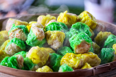 Close-up of vegetables in basket