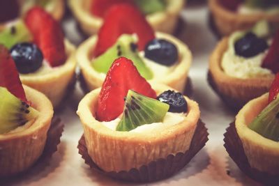 Close-up of cupcakes